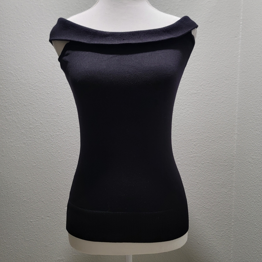 INC International Concepts Black Knit Top